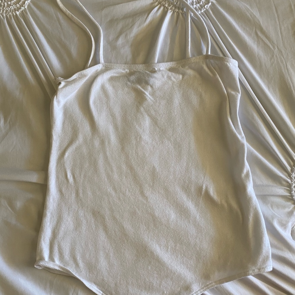 white fashionnova bodysuit